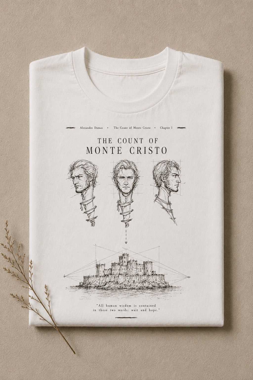 T-shirt unisex Chapters #4 - The Count of Monte Cristo
