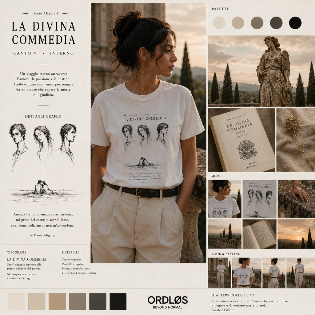 T-shirt unisex Chapters #5 - La Divina Commedia.