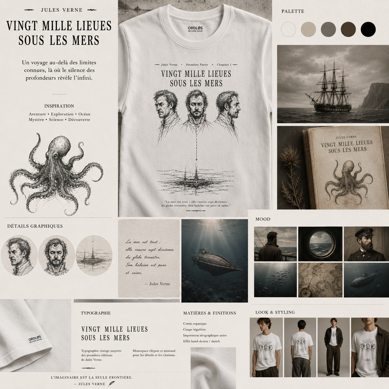 T-shirt unisex Chapters #8 - Twenty Thousand Leagues Under the Seas