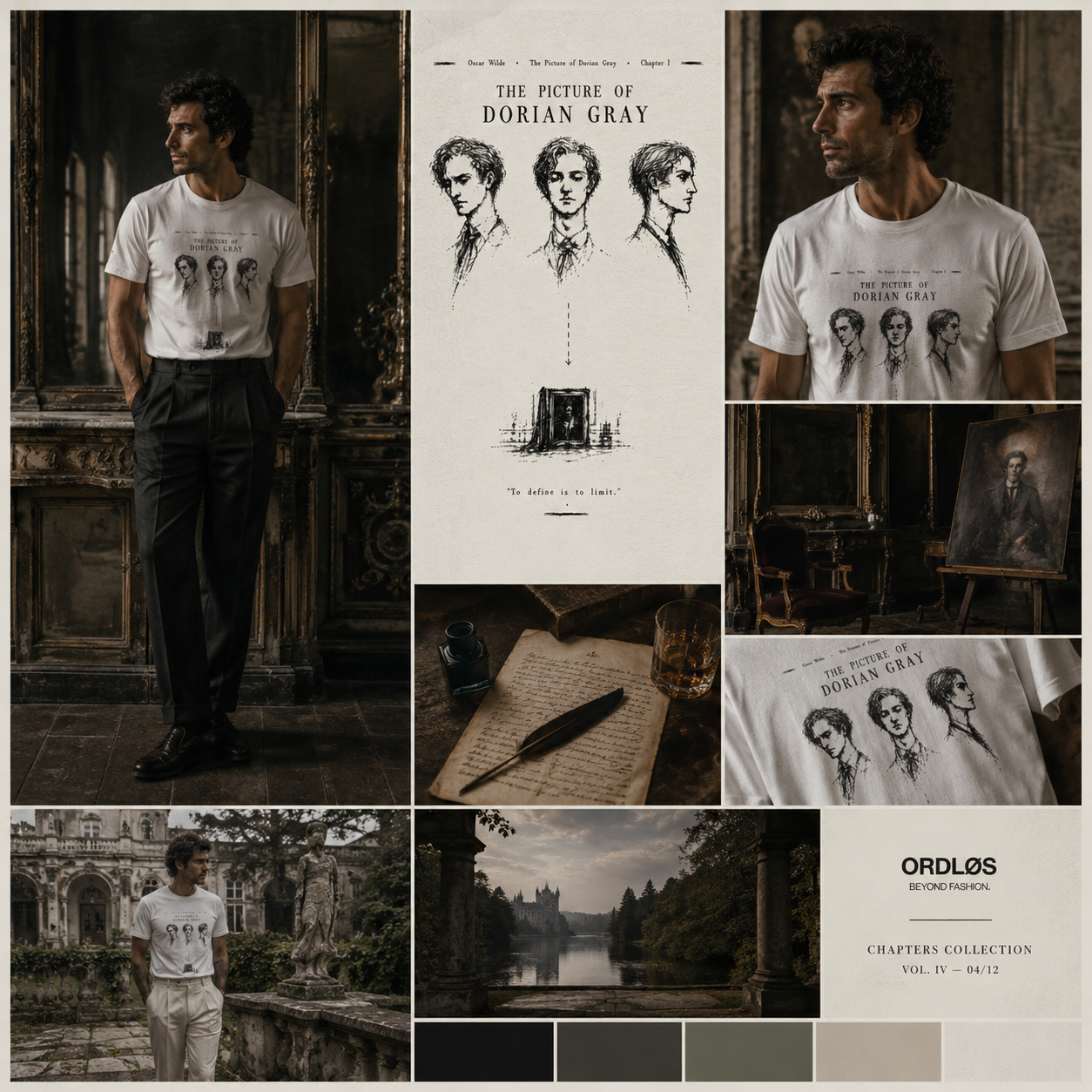 T-shirt unisex Chapters #3 - The picture of Dorian Gray.