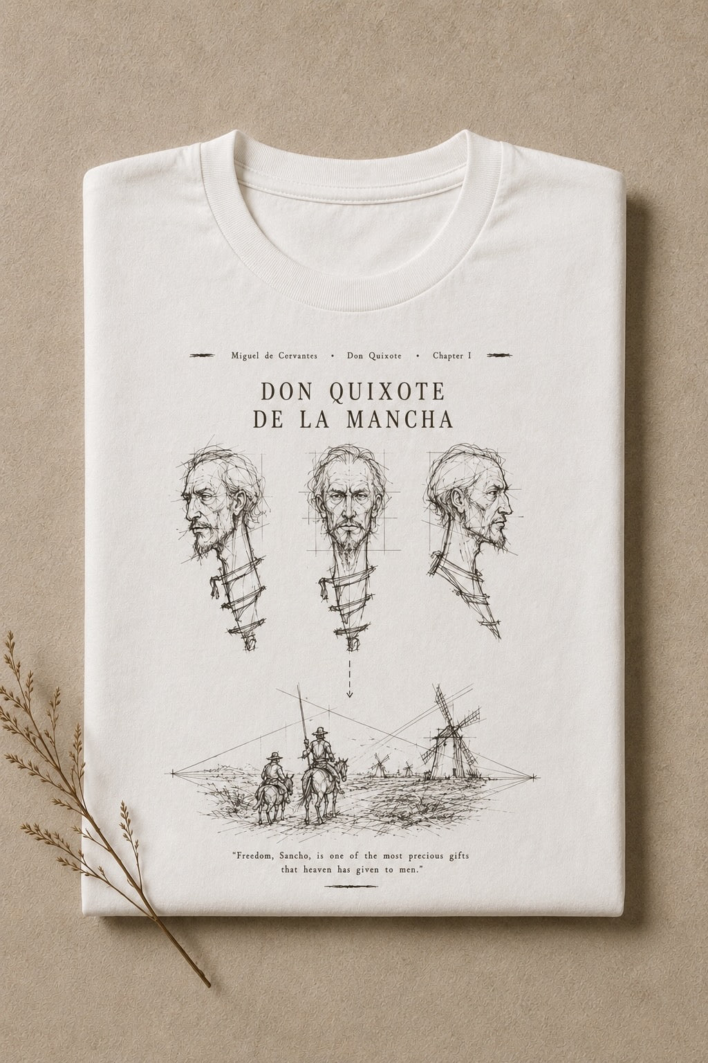 T-shirt unisex Chapters #1 - Don Quixote.