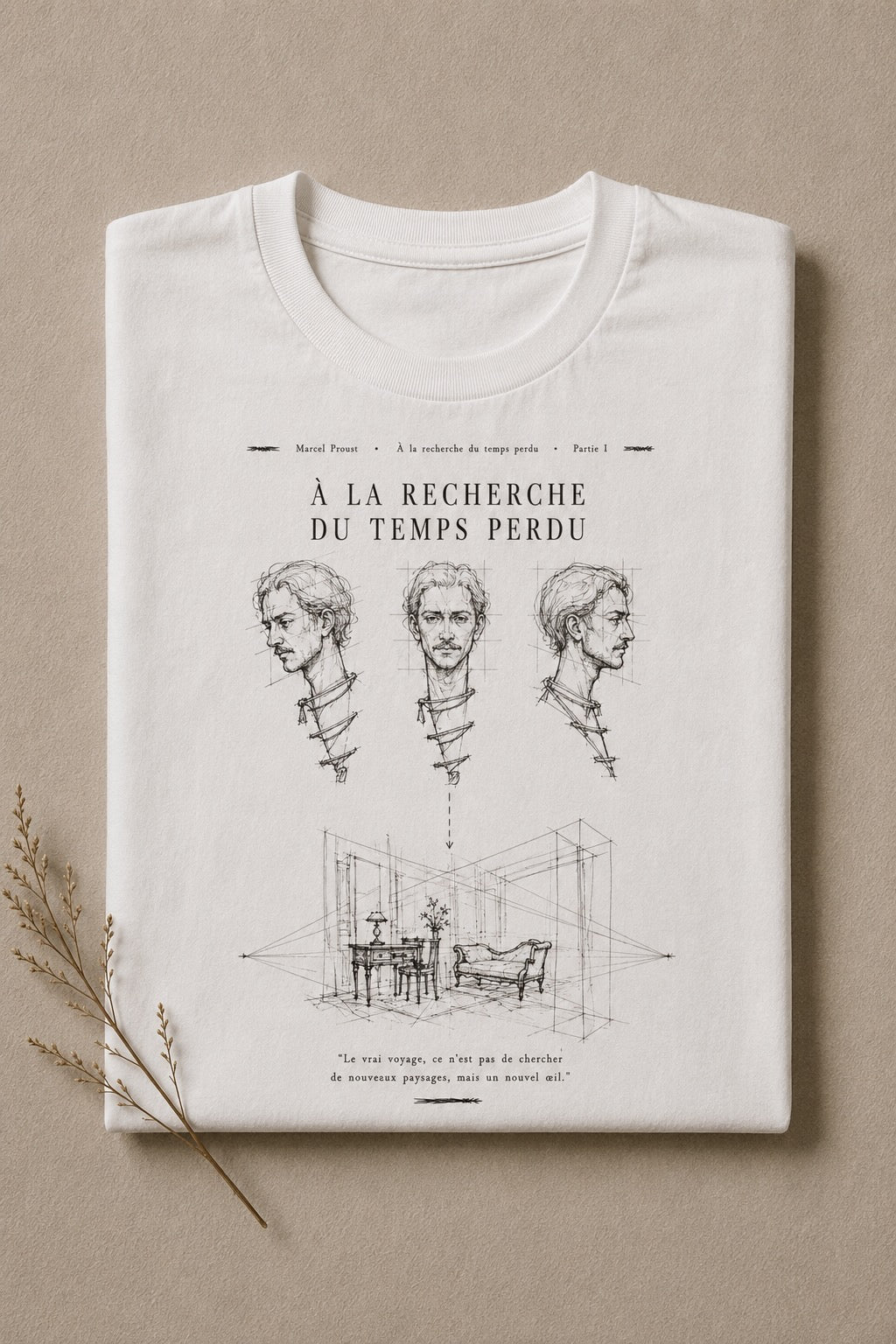 T-shirt unisex Chapters #8 - À la recherche du temps perdu